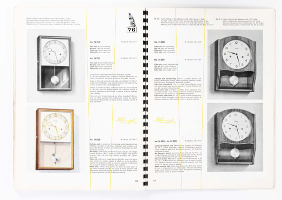 Kienzle Uhrenfabrik Schwenningen, Uhrenkatalog Nummer 153 von 1955, Seite 58