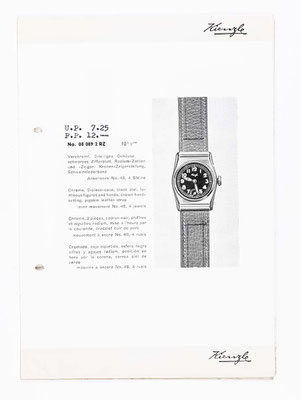 Kienzle Uhrenkatalog für Taschen- und Armbanduhren, Schwenningen, 1939, Seite 43