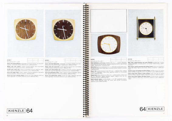 Uhrenkatalog der Kienzle Uhrenfabrik Schwenningen, von 1968, Katalognummer 305