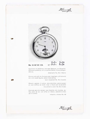 Kienzle Uhrenkatalog für Taschen- und Armbanduhren, Schwenningen, 1939, Seite 13