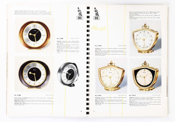 Kienzle Uhrenfabrik Schwenningen, Uhrenkatalog Nummer 153 von 1955, Seite 21