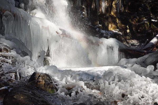 Zweribachwasserfall im Winter