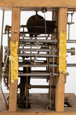 Surrer-Schlagwerk in klassischer Bauform, Schwarzwald um 1900, Nahaufnahme