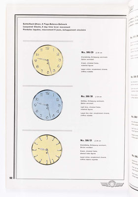 Kienzle Uhrenkatalog Nr. 634, von 1934, Seite 90