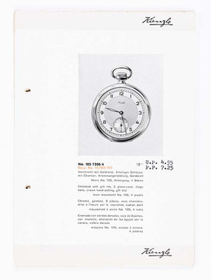 Kienzle Uhrenkatalog für Taschen- und Armbanduhren, Schwenningen, 1939, Seite 23