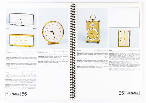Uhrenkatalog der Kienzle Uhrenfabrik Schwenningen, von 1968, Katalognummer 305