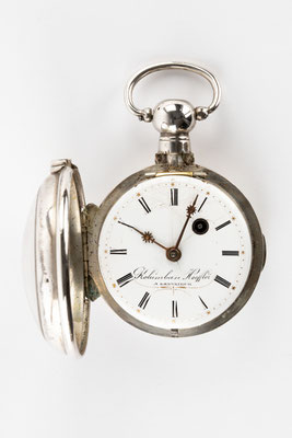 Taschenuhr mit Spindelhemmung, Kolumban Hoeffler, Lenzkirch um 1840