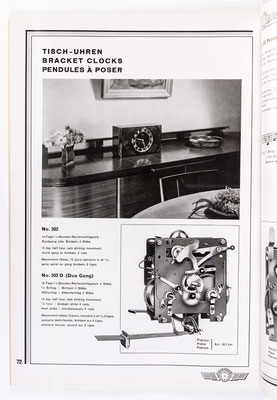 Kienzle Uhrenkatalog Nr. 634, von 1934, Seite 72