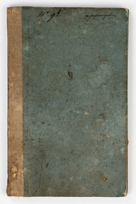 Wanderbuch des Uhrmachergesellen Georg Bilharz von 1849 bis 1851, Kenzingen im Großherzogtum Baden, Umschlag Rückseite