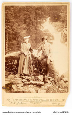 J. K. Berberich, Erinnerung an den Wasserfall bei Triberg, um 1890