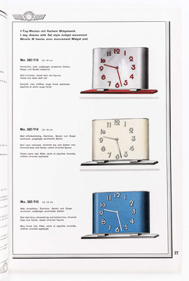 Kienzle Uhrenkatalog Nr. 634, von 1934, Seite 27