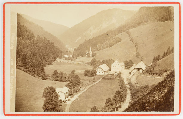 Höllsteig im Höllental mit Gasthaus Sternen, historische Aufnahme um 1880