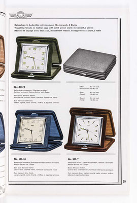 Kienzle Uhrenkatalog Nr. 634, von 1934, Seite 55