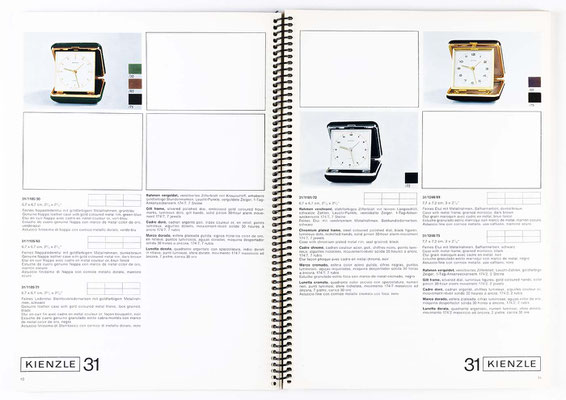 Uhrenkatalog der Kienzle Uhrenfabrik Schwenningen, von 1968, Katalognummer 305