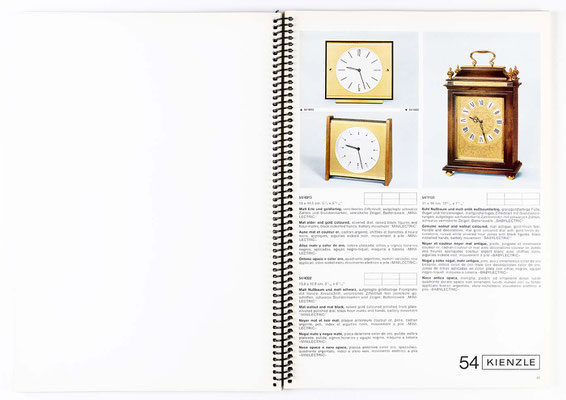 Uhrenkatalog der Kienzle Uhrenfabrik Schwenningen, von 1968, Katalognummer 305