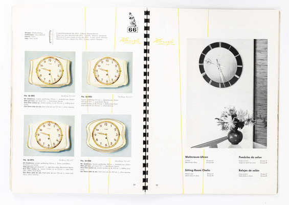 Kienzle Uhrenfabrik Schwenningen, Uhrenkatalog Nummer 153 von 1955, Seite 43