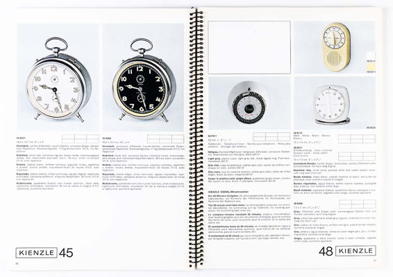 Uhrenkatalog der Kienzle Uhrenfabrik Schwenningen, von 1968, Katalognummer 305