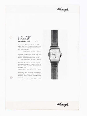 Kienzle Uhrenkatalog für Taschen- und Armbanduhren, Schwenningen, 1939, Seite 49