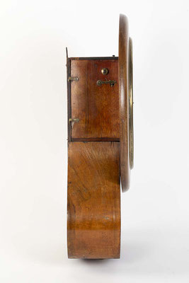 Wanduhr, Johann Hofmeier, Schwärzenbach, um 1855, Seitenansicht