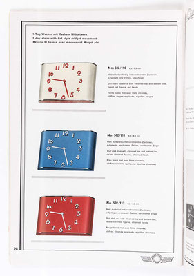 Kienzle Uhrenkatalog Nr. 634, von 1934, Seite 28