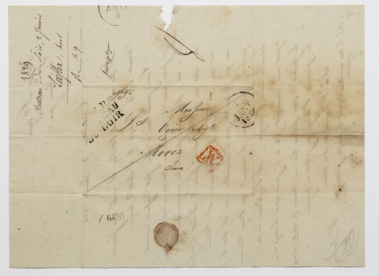Louis Ogier, Horloger à Morez, lettre 02.01.1829