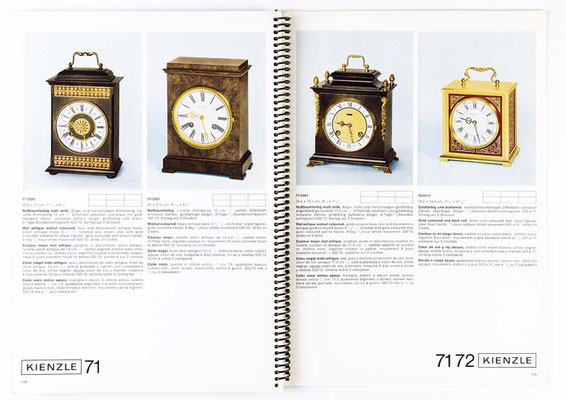 Uhrenkatalog der Kienzle Uhrenfabrik Schwenningen, von 1968, Katalognummer 305