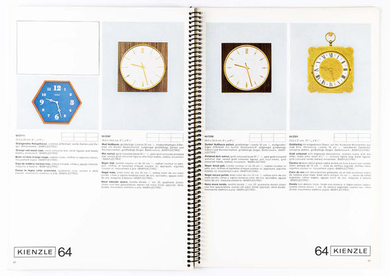 Uhrenkatalog der Kienzle Uhrenfabrik Schwenningen, von 1968, Katalognummer 305