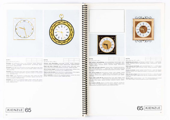 Uhrenkatalog der Kienzle Uhrenfabrik Schwenningen, von 1968, Katalognummer 305