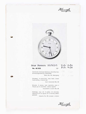 Kienzle Uhrenkatalog für Taschen- und Armbanduhren, Schwenningen, 1939, Seite 9