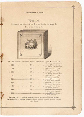 Uhrenkatalog der Firma "Gebrüder Junghans" in Schramberg, aus dem Jahre 1889, Seite 5