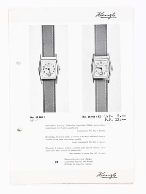 Kienzle Uhrenkatalog für Taschen- und Armbanduhren, Schwenningen, 1939, Seite 41