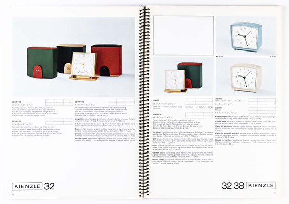 Uhrenkatalog der Kienzle Uhrenfabrik Schwenningen, von 1968, Katalognummer 305