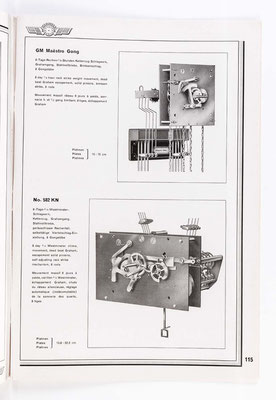 Kienzle Uhrenkatalog Nr. 634, von 1934, Seite 115