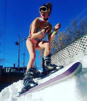 #skisonsgreetings #snowbunny #canadianspring