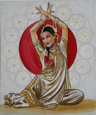 Daniela Rutica: "Sophia", 50 x 70 cm, Acryl/Lw, 2010
