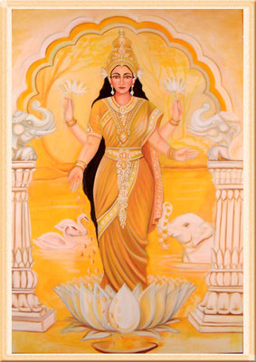 Daniela Rutica, "Lakshmi", 90 x 120 cm, Acryl/Lw., 2007