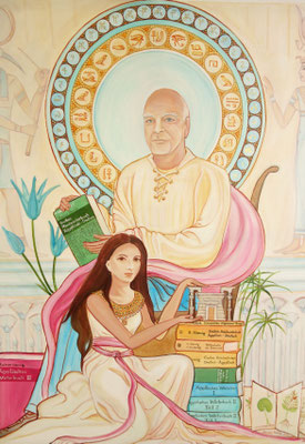 Daniela Rutica: Rainer und Dani, 100 x 80 cm, Acryl/Lw, 2020