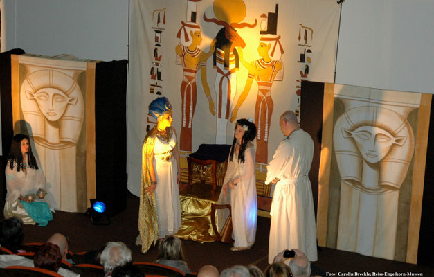 Theaterszenen zur szenischen Lesung "Hatschepsut" Foto: Carolin Breckle, Reiss-Engelhorn Museen