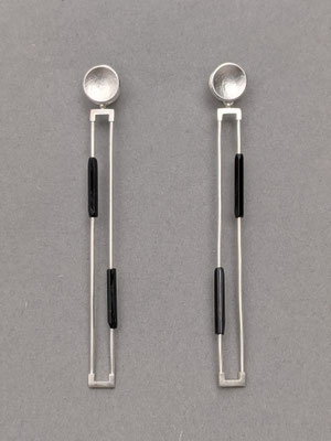 Ohrhänger "toujour deco" 925 Silber, Böhmisches Glas
