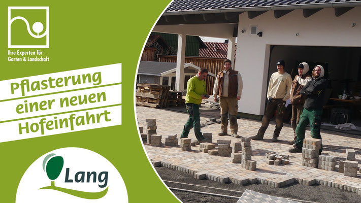  Betonpflaster verlegen in einer Hofeinfahrt | Johannes Lang Gärten in Aschaffenburg-Hösbach 
