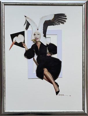 COLLAGE 6       “FLY!”                              0.30 x 0.40m 