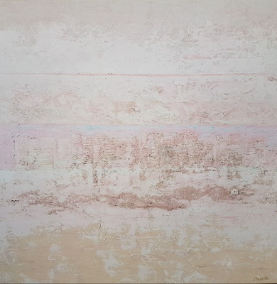 PASTEL 1.20 x 1.20m  Acrylverf met Biester op linnen