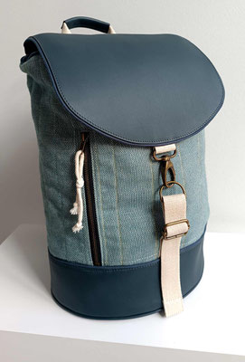 La Fabrique Fournié maroquinerie -  Sac à dos bi-matière - Le Chiné Kiss-cool