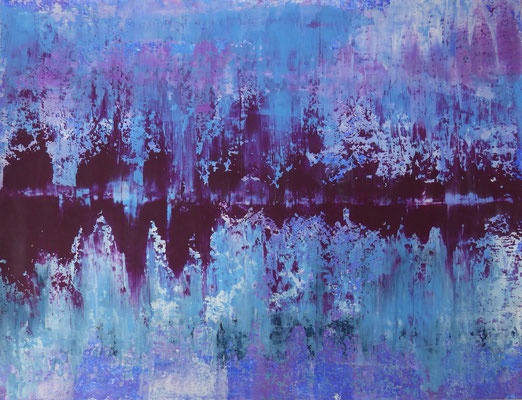 Klostersee in Friedenweiler, Acryl gespachtelt, 2014