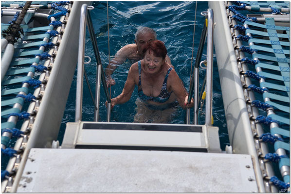 Retour de baignade des courageux