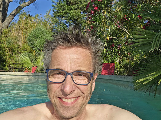 Pause im Pool