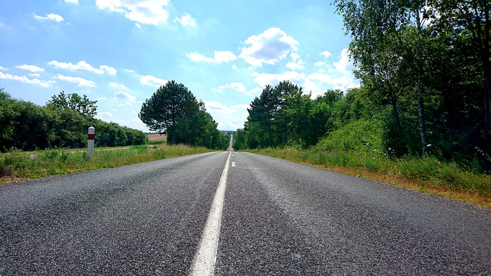 Manche Straßen gingen auch mal geradeaus, aber dann richtig. 