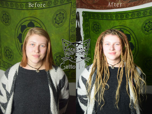 Dreaderstellung, neue Dreads in Berlin 023 (50 Dreads mit Extensions)