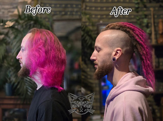 Dreaderstellung, neue Dreads in Berlin 079 (28 Dreads)