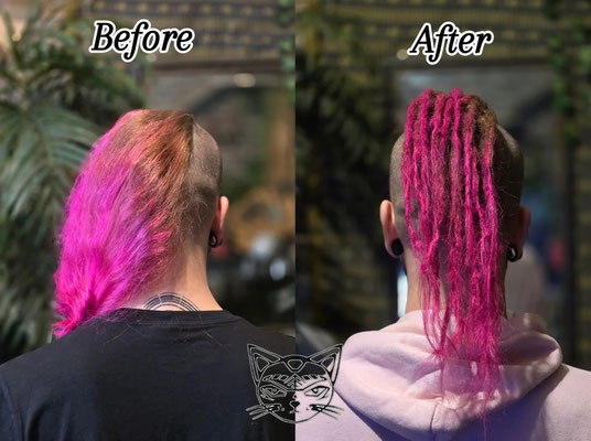 Dreaderstellung, neue Dreads in Berlin 078 (28 Dreads)